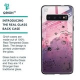 Space Doodles Glass Case for Samsung Galaxy S10
