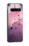 Space Doodles Glass Case for Samsung Galaxy S10