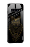Golden Owl Glass Case for Samsung Galaxy S10
