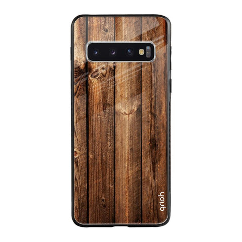 Timber Printed Samsung Galaxy S10 Glass Cases & Covers Online