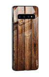 Timber Printed Glass case for Samsung Galaxy S10