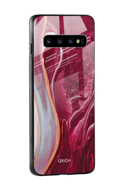 Crimson Ruby Glass Case for Samsung Galaxy S10