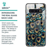 Peacock Feathers Glass case for Samsung Galaxy S10