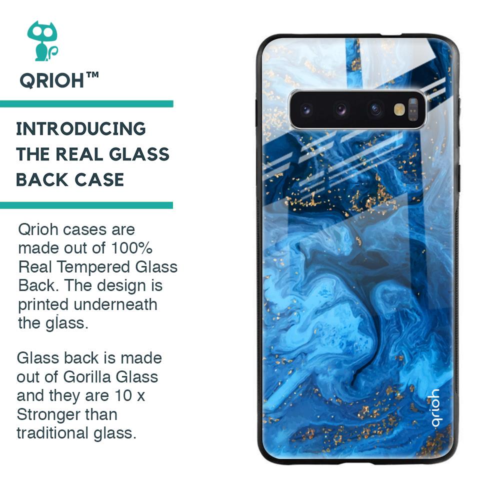 Gold Sprinkle Glass case for Samsung Galaxy S10