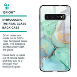 Green Marble Glass case for Samsung Galaxy S10