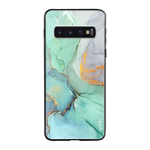 Green Marble Samsung Galaxy S10 Glass Cases & Covers Online