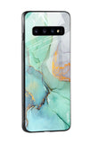 Green Marble Glass case for Samsung Galaxy S10