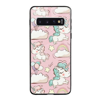 Balloon Unicorn Samsung Galaxy S10 Glass Cases & Covers Online