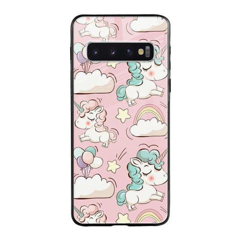 Balloon Unicorn Samsung Galaxy S10 Glass Cases & Covers Online