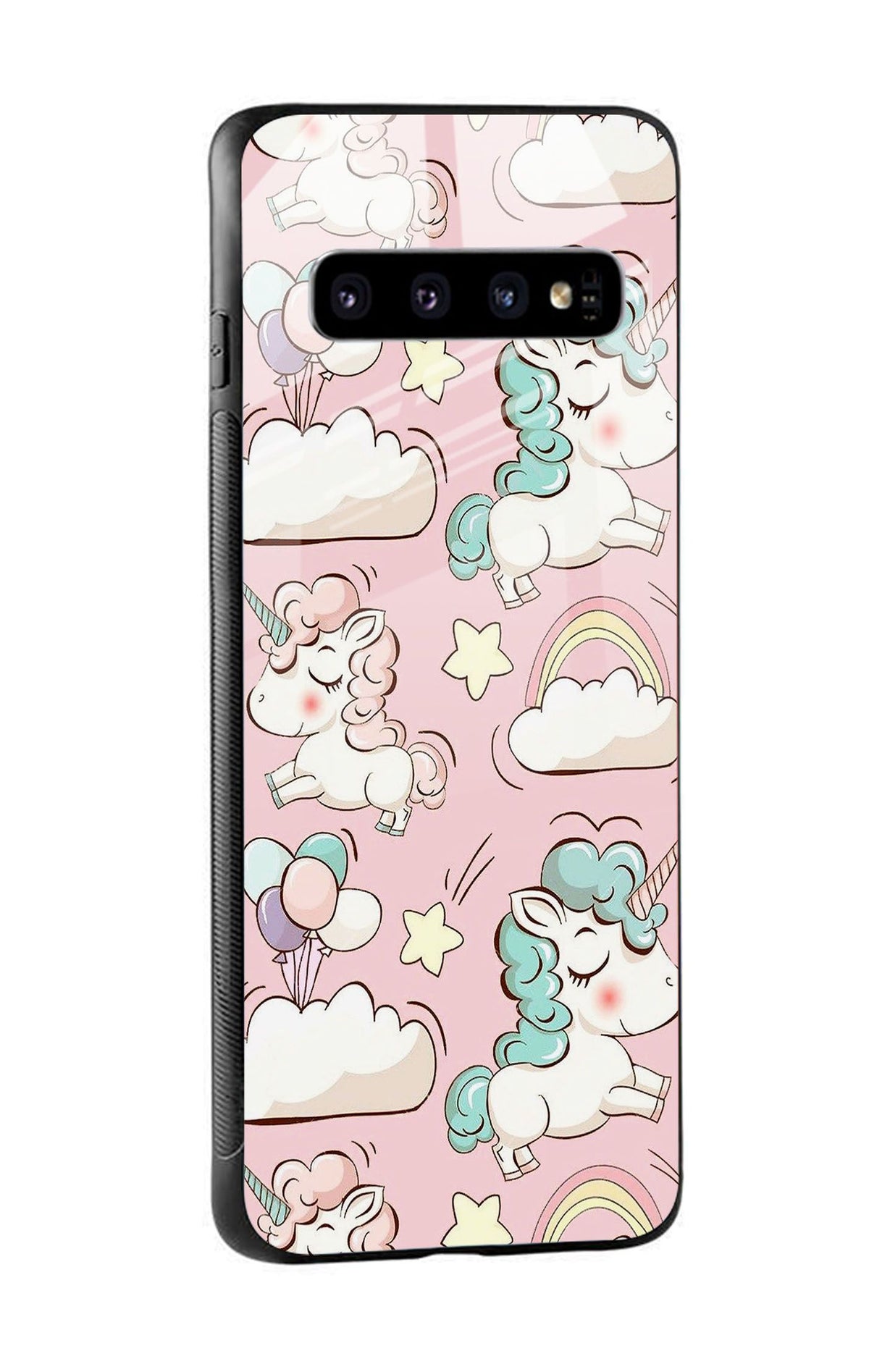 Balloon Unicorn Glass case for Samsung Galaxy S10