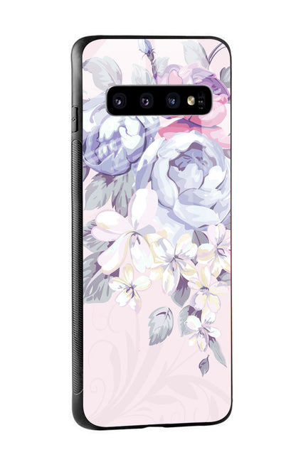 Elegant Floral Glass case for Samsung Galaxy S10