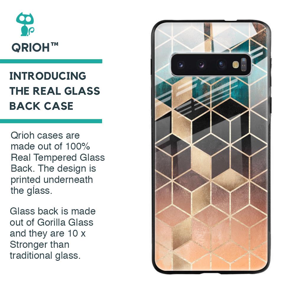 Bronze Texture Glass Case for Samsung Galaxy S10
