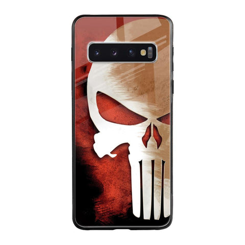 Red Skull Samsung Galaxy S10 Glass Cases & Covers Online