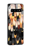Bronze Abstract Glass Case for Samsung Galaxy S10