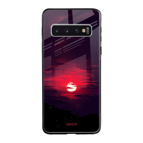 Morning Red Sky Samsung Galaxy S10 Glass Cases & Covers Online