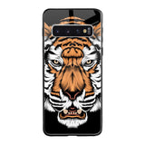 Angry Tiger Samsung Galaxy S10 Glass Cases & Covers Online