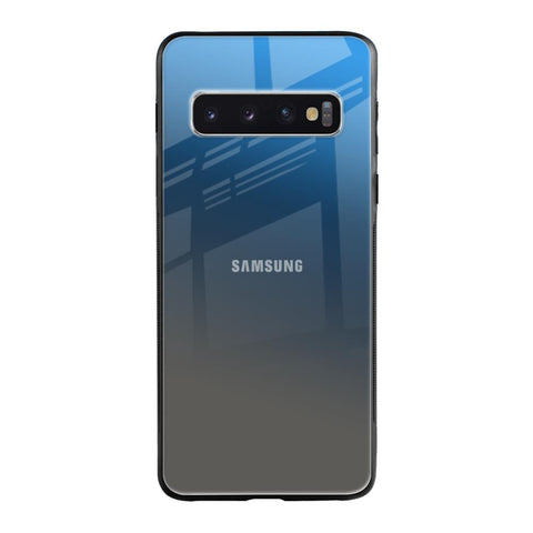 Blue Grey Ombre Samsung Galaxy S10 Glass Back Cover Online