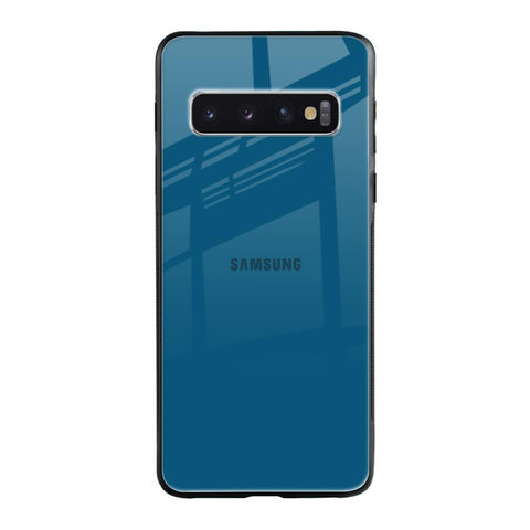 Cobalt Blue Samsung Galaxy S10 Glass Back Cover Online