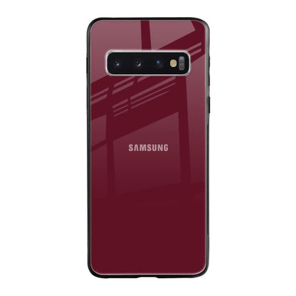 Classic Burgundy Samsung Galaxy S10 Glass Back Cover Online