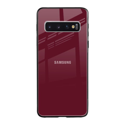 Classic Burgundy Samsung Galaxy S10 Glass Back Cover Online