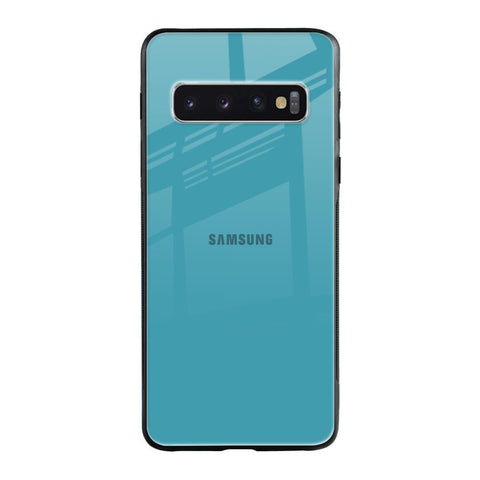 Oceanic Turquiose Samsung Galaxy S10 Glass Back Cover Online