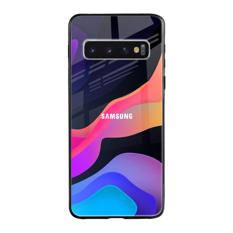 Colorful Fluid Samsung Galaxy S10 Glass Back Cover Online