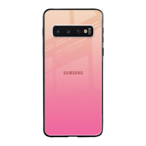 Pastel Pink Gradient Samsung Galaxy S10 Glass Back Cover Online