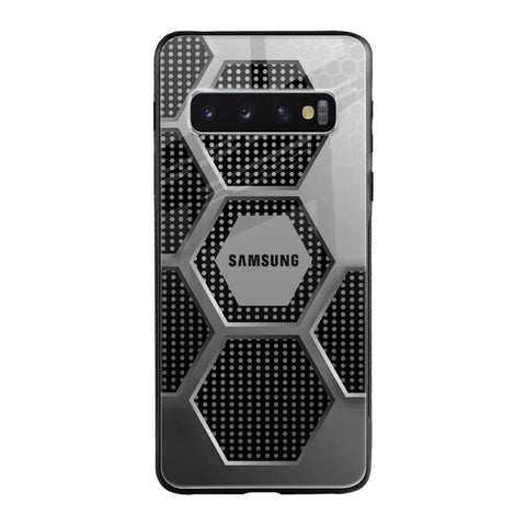 Hexagon Style Samsung Galaxy S10 Glass Back Cover Online