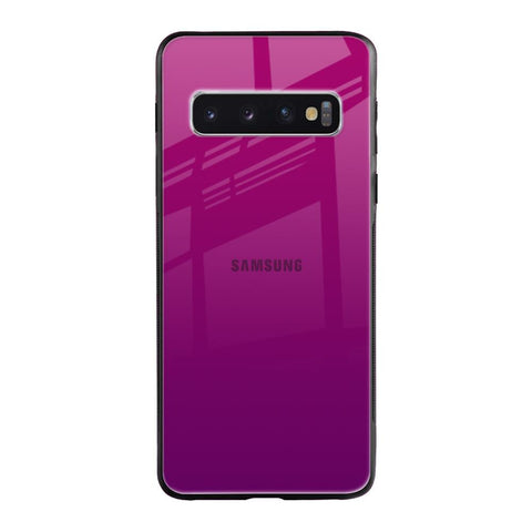 Magenta Gradient Samsung Galaxy S10 Glass Back Cover Online