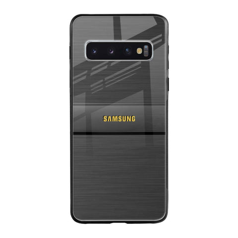 Grey Metallic Glass Samsung Galaxy S10 Glass Back Cover Online