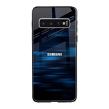 Blue Rough Abstract Samsung Galaxy S10 Glass Back Cover Online