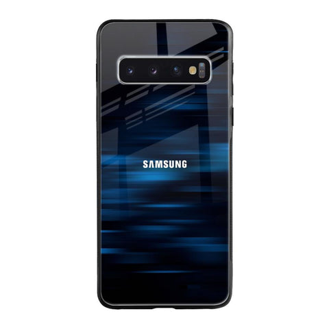 Blue Rough Abstract Samsung Galaxy S10 Glass Back Cover Online