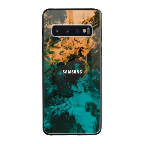 Watercolor Wave Samsung Galaxy S10 Glass Back Cover Online