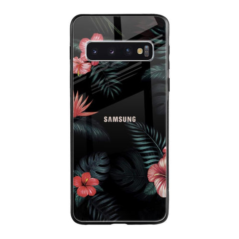 Tropical Art Flower Samsung Galaxy S10 Glass Back Cover Online