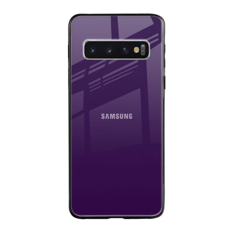 Dark Purple Samsung Galaxy S10 Glass Back Cover Online