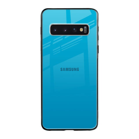 Blue Aqua Samsung Galaxy S10 Glass Back Cover Online