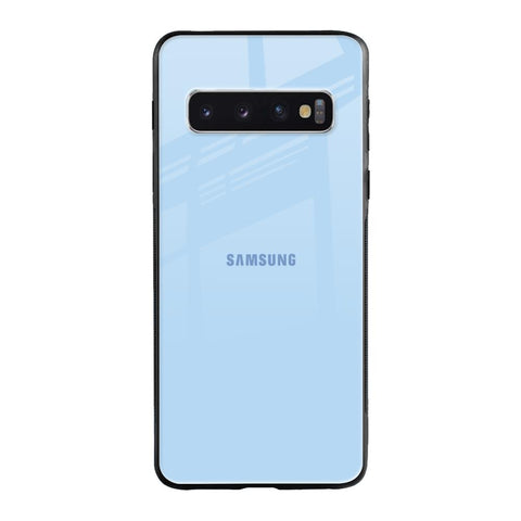 Pastel Sky Blue Samsung Galaxy S10 Glass Back Cover Online