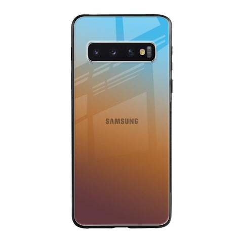 Rich Brown Samsung Galaxy S10 Glass Back Cover Online