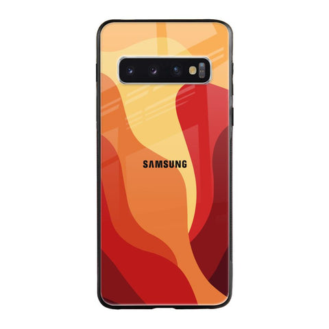 Magma Color Pattern Samsung Galaxy S10 Glass Back Cover Online