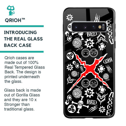 Red Zone Glass Case for Samsung Galaxy S10