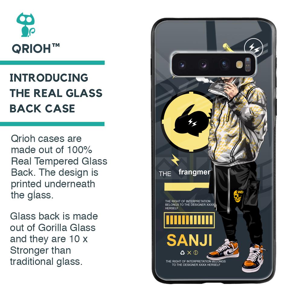 Cool Sanji Glass Case for Samsung Galaxy S10