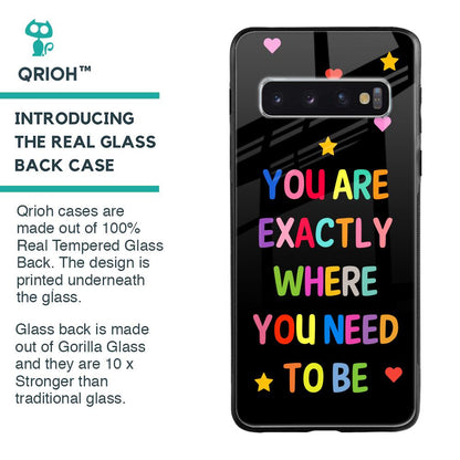 Magical Words Glass Case for Samsung Galaxy S10