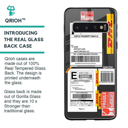 Cool Barcode Label Glass case For Samsung Galaxy S10