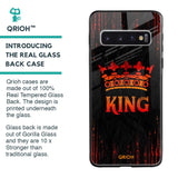 Royal King Glass Case for Samsung Galaxy S10