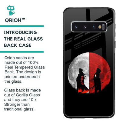 Anime Red Moon Glass Case for Samsung Galaxy S10