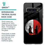 Anime Red Moon Glass Case for Samsung Galaxy S10