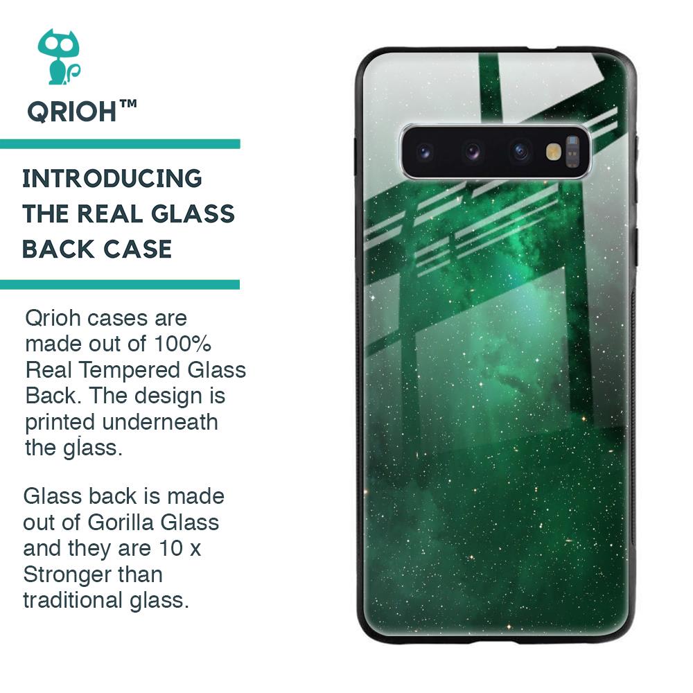Emerald Firefly Glass Case For Samsung Galaxy S10