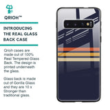 Tricolor Stripes Glass Case For Samsung Galaxy S10