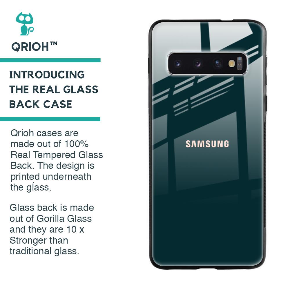 Hunter Green Glass Case For Samsung Galaxy S10
