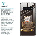 Tea With Kitty Glass Case For Samsung Galaxy S10